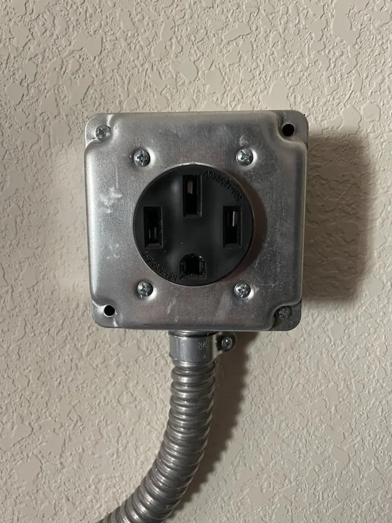 NEMA 14-50 outlet installed for Smart Home Electrical in Ruskin